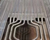 帶鰭片爐管 Φ32×6mm（外徑×厚度） 兩側(cè)對(duì)中焊接鰭片 鰭片寬6mm 厚6mm 材質(zhì)15CrMoG #1、#2上鍋螺旋水冷壁